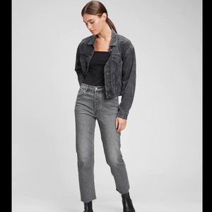 Gap | High Rise Cheeky Straight Jeans with Washwell (Sky Grey / Size: 27")